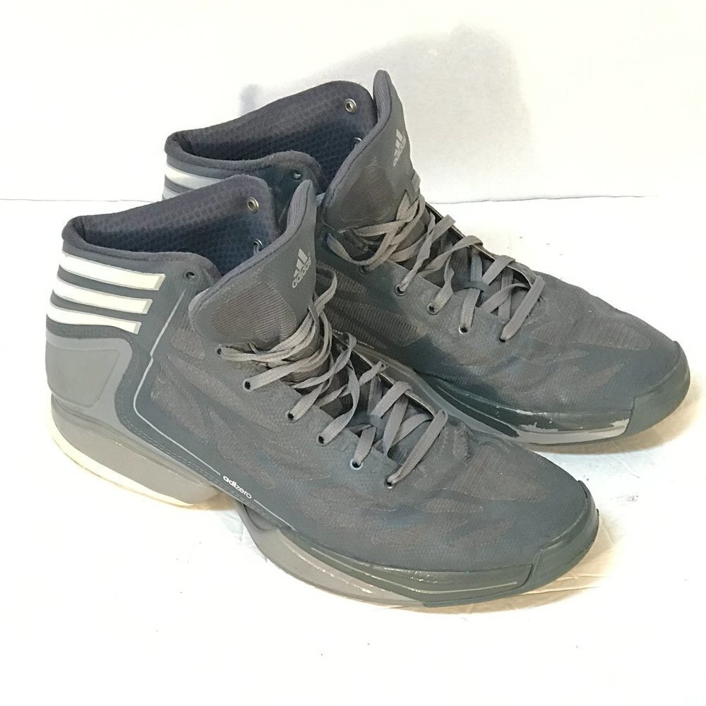 ADIDAS ADIZERO Blue Grey Basketball Sneaker Shoes